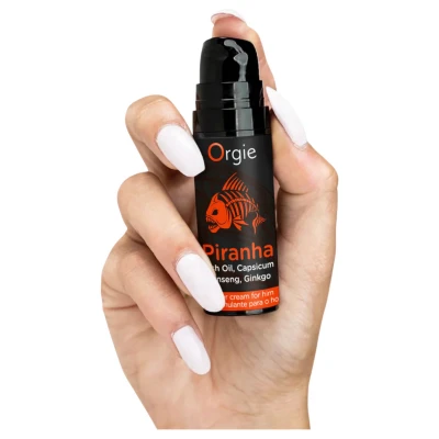 Orgie Piranha Power Cream - stimuláló krém férfiaknak (15 ml)