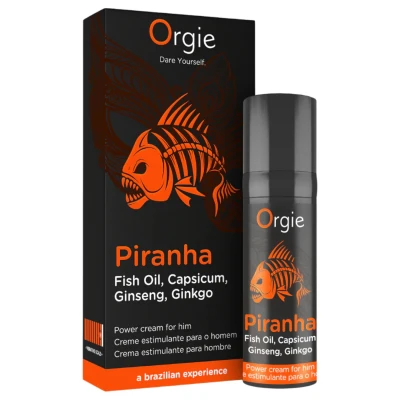 Orgie Piranha Power Cream - stimuláló krém férfiaknak (15 ml)