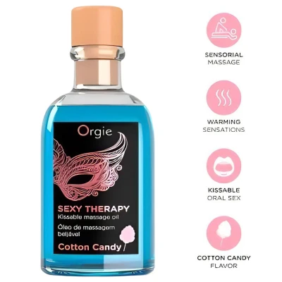 Orgie Sexy Therapy - masszázsolaj szett - vattacukor (100 ml)