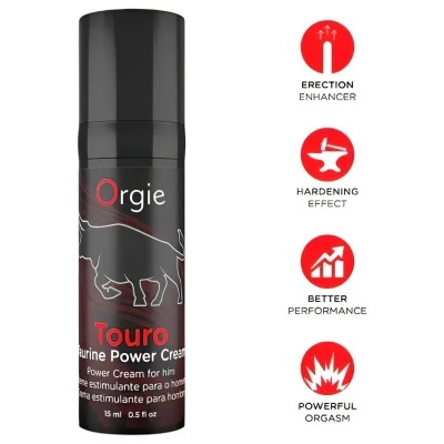 Orgie Touro Power - erekció fokozó krém férfiaknak (15 ml)