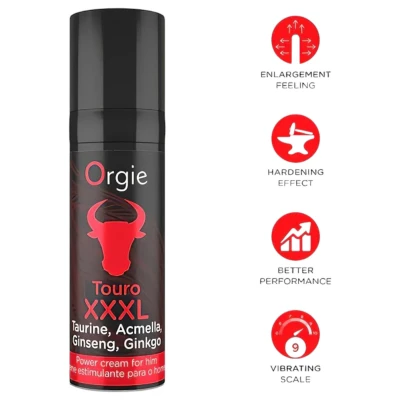 Orgie Touro XXXL - erekció fokozó krém férfiaknak (15 ml)