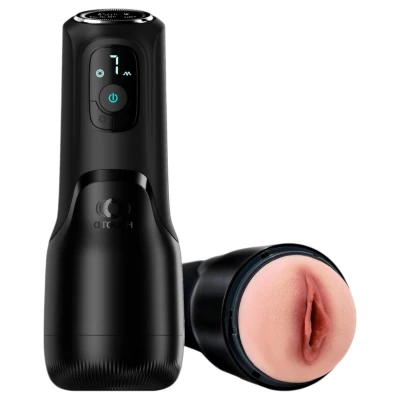 OTOUCH Airturn 4 - szívó-vibrációs automata maszturbátor (fekete)