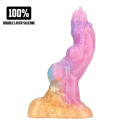Ouch! Rainbow Invader - szilikon fantázia dildó (szivárvány)