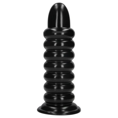 Ouch! Spiral Force - csavart anál plug (fekete) - 23,5 cm