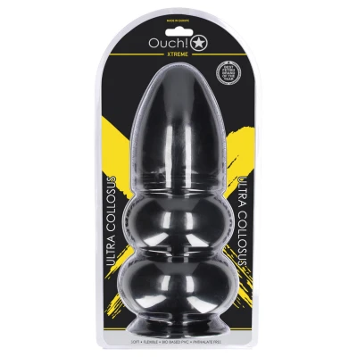 Ouch! Ultra Collosus - extra méretű anál plug (fekete) - 33 cm