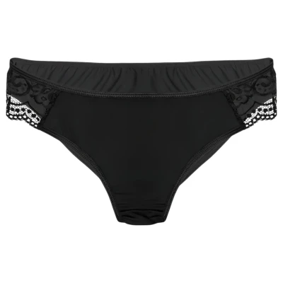 Pantyrebel - fekete high-leg bugyi + rádiós vibrátor (S-L)