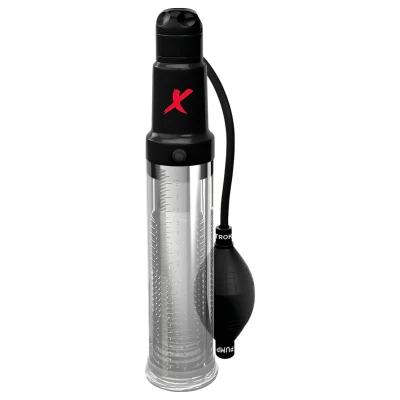 PDX Elite - 2in1 - péniszpumpa és maszturbátor egyben (átlátszó)