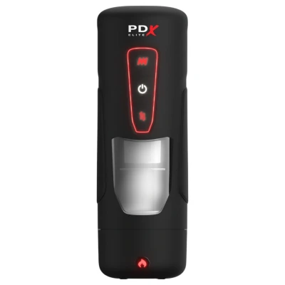 PDX Elite Milk Me Hotter - melegítő maszturbátor férfiaknak (fekete)