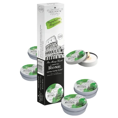 Petits Joujoux Rome - masszázsgyertya szett, grapefruit-bergamott (5 x 43 ml)