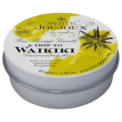 Petits Joujoux Waikiki - erotikus masszázsgyertya kókusz-ananász (43 ml)