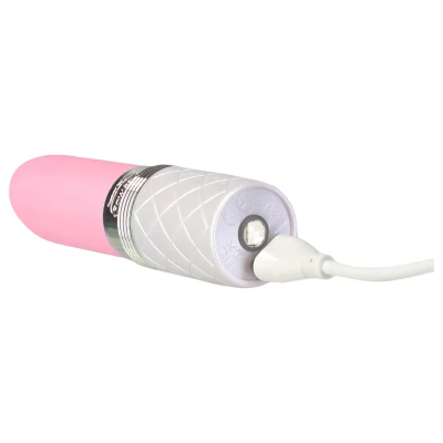 Pillow Talk Lusty - akkus, nyelves rúdvibrátor (fehér-pink)