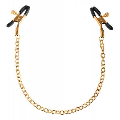 Pipedream Fetish Fantasy Gold - mellbimbó csipesz (arany)