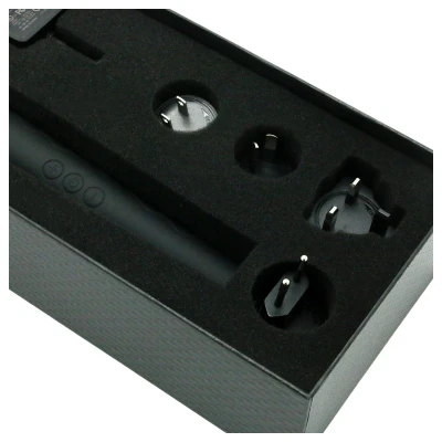 Pixey Deluxe Black Velvet - wand vibrátor M (fekete)