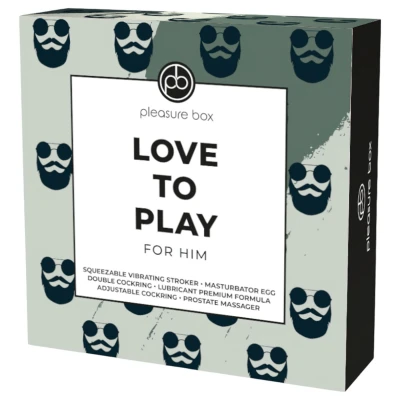Pleasure Box Love to Play - maszturbátor szett férfiaknak - 6 részes