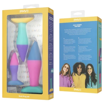 PMV20 Koda - anál tágító plug szett kezdőknek (színes)