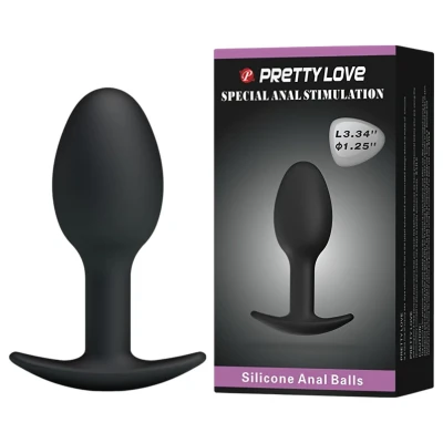 Pretty Love - anál dildó (fekete)