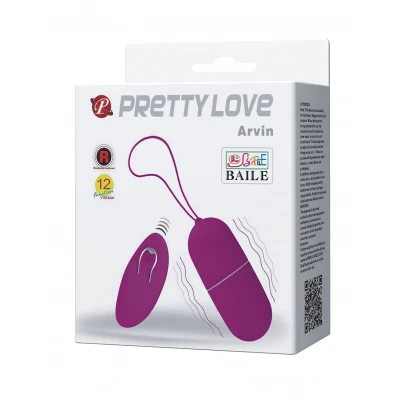 Pretty Love Arvin - hordható rádiós vibrotojás (pink)