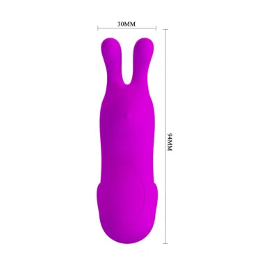 Pretty Love Bunny - nyuszis csiklóizgató ujjvibrátor (lila)