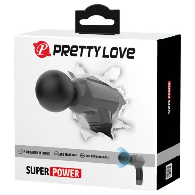 Pretty Love Magic Gun - masszírozó pisztoly (fekete)