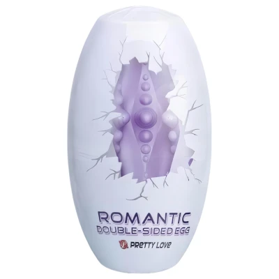 Pretty Love Romantic - maszturbátor tojás férfiaknak - 1 db (lila)