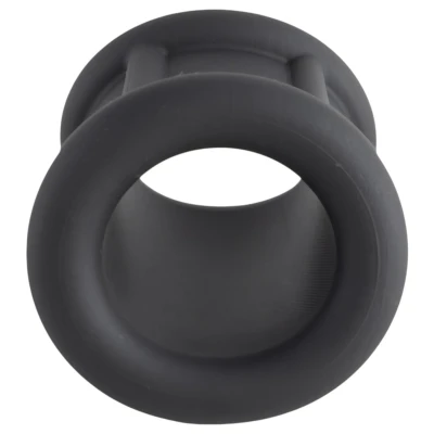 Pulselock Cocktura - fekete bordázott szilikon péniszgyűrű (30 mm)