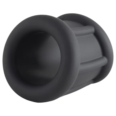 Pulselock Cocktura - fekete bordázott szilikon péniszgyűrű (30 mm)