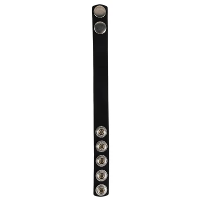Pulselock Forge - állítható patentos szilikon péniszgyűrű (fekete) - 228mm