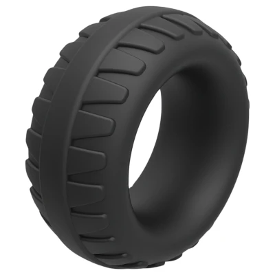 Pulselock Oak - extra vastag szilikon péniszgyűrű (fekete) - 40mm
