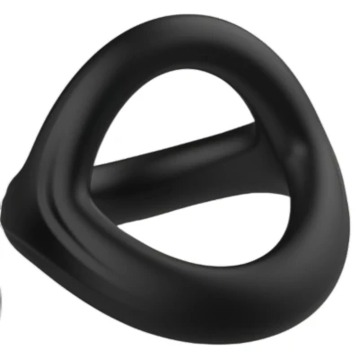 Pulselock Taur - Y-formájú pénisz- és heregyűrű (fekete) - M