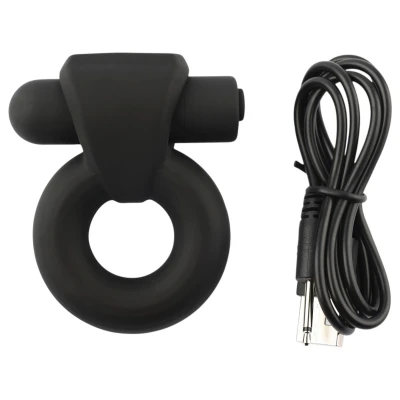 Pulselock Vantr - akkus vibrációs péniszgyűrű (fekete) - 25mm