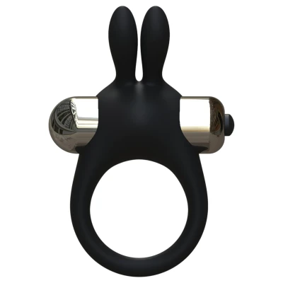 Pulselock Vantr - vibrációs nyuszis péniszgyűrű (fekete) - 30mm