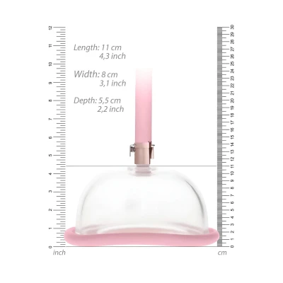 Pumped - kézi vákuumos punci pumpa nőknek (pink)