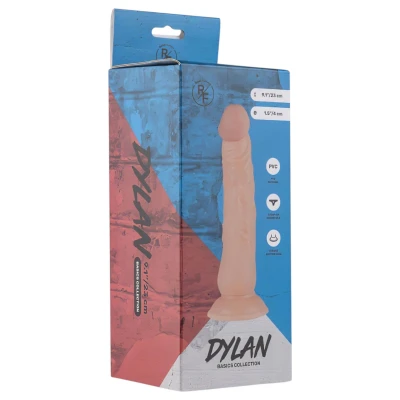 Real Fantasy Dylan - testszínű élethű dildó (23 cm)