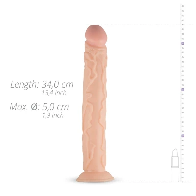Real Fantasy Shawn - élethű nagy dildó - 35 cm (testszínű)