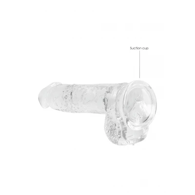 RealRock - áttetsző élethű dildó (15 cm)