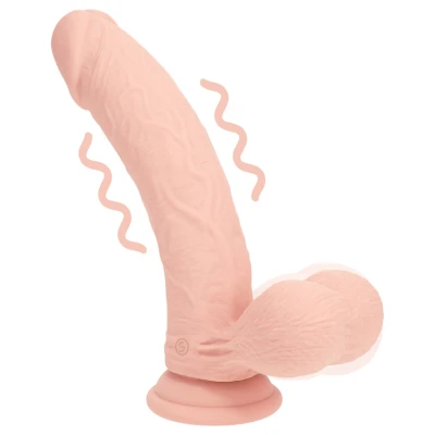 RealRock - dupla sűrűségű élethű vibrátor (testszínű) - 20 cm