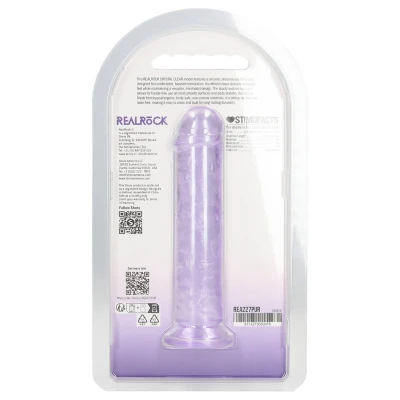 RealRock - élethű dildó tapadókoronggal (lila) - 12,7 cm