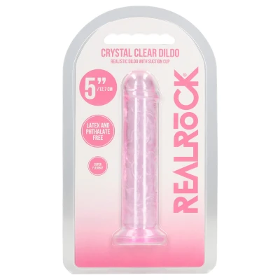 RealRock - élethű dildó tapadókoronggal (rózsaszín) - 12,7 cm