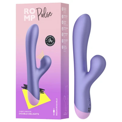 ROMP Pulse - léghullámos csiklóizgató és G-pont vibrátor (lila)