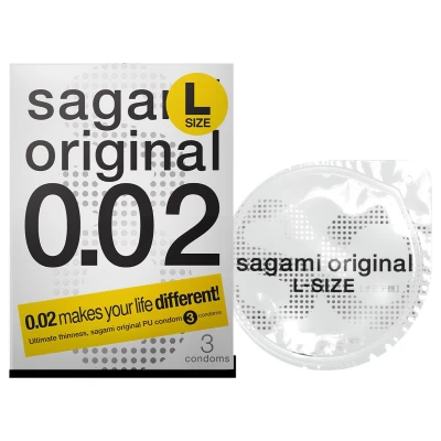 Sagami Original 0.02 L - ultravékony óvszer (58 mm, 3 db)