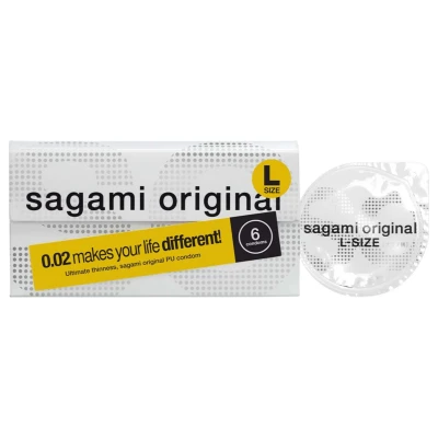 Sagami Original 0.02 L - ultravékony óvszer (58 mm, 6 db)