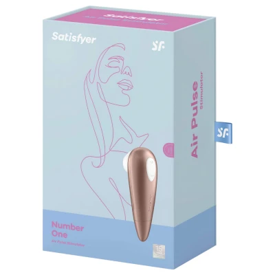 Satisfyer 1 Number One - léghullámos csiklóizgató (barna)