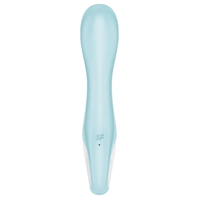 Satisfyer Air Pump Vibrator 5 - app-vezérelt pumpás vibrátor (kék)