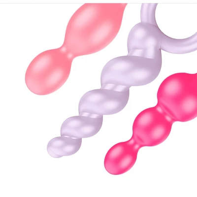 Satisfyer Booty Call - színes anál plug szett (3 részes)