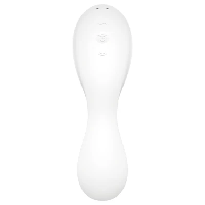 Satisfyer Curvy Trinity 5+ - App-vezérelt 2in1 vibrátor (fehér)
