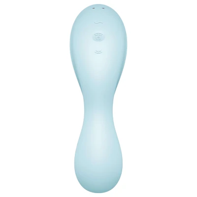 Satisfyer Curvy Trinity 5+ - App-vezérelt 2in1 vibrátor (kék)