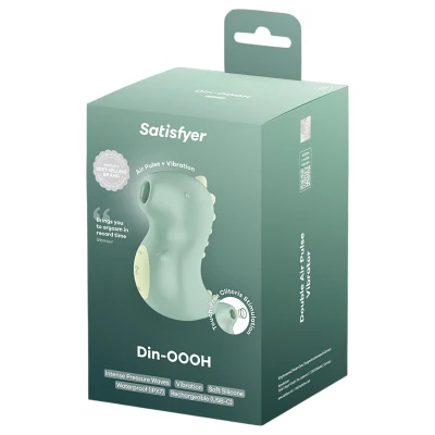 Satisfyer Din-OOOH - léghullámos csiklóizgató vibrátor (zöld)