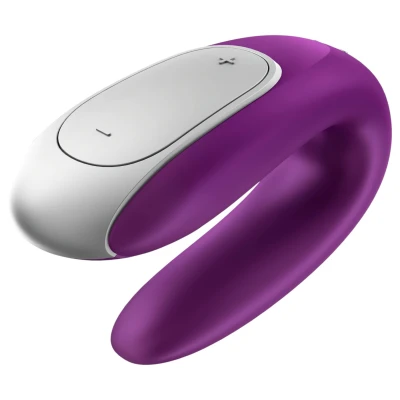 Satisfyer Double Fun - app-vezérelt párvibrátor (lila)
