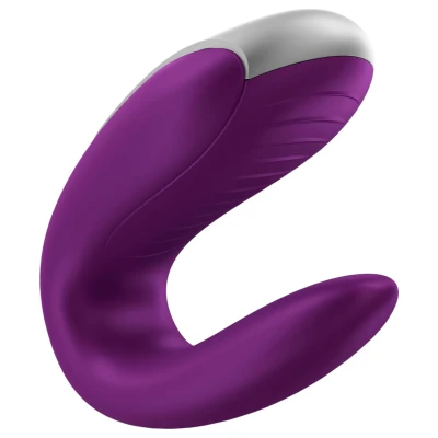 Satisfyer Double Fun - app-vezérelt párvibrátor (lila)