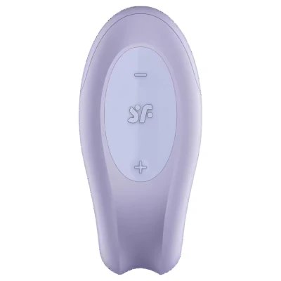 Satisfyer Double Joy - vízálló párvibrátor (lila)